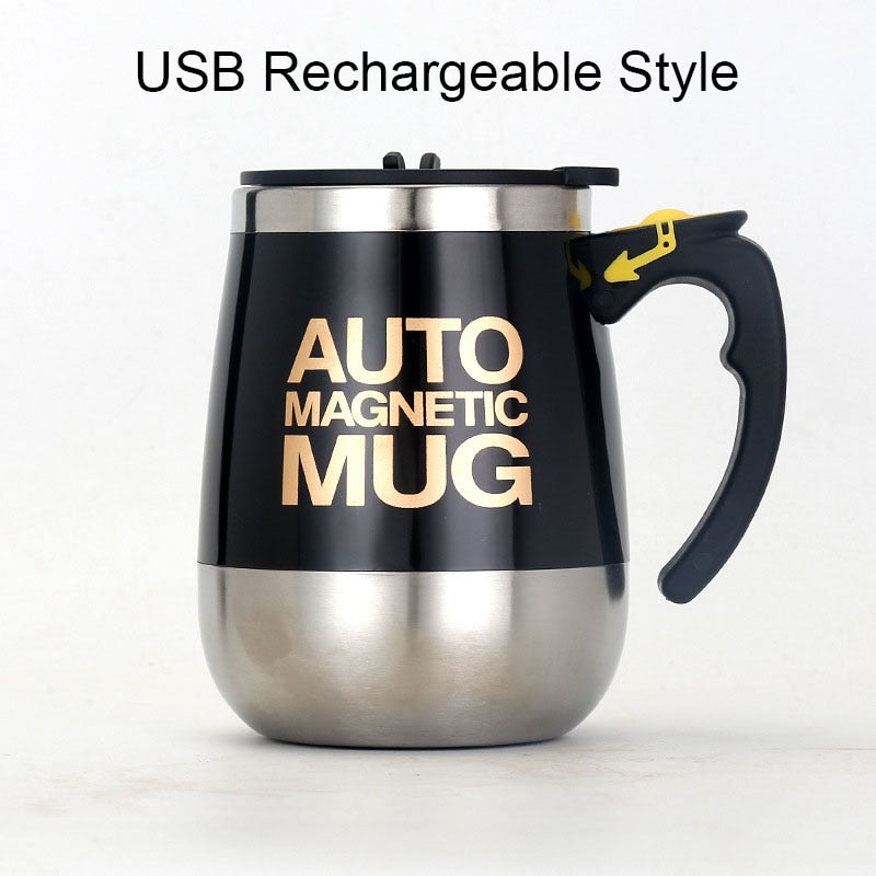 New Automatic Self Stirring Magnetic Mug 304 Stainless Steel Coffee Milk Mixing Cup Creative Blender Smart Mixer Thermal Cups