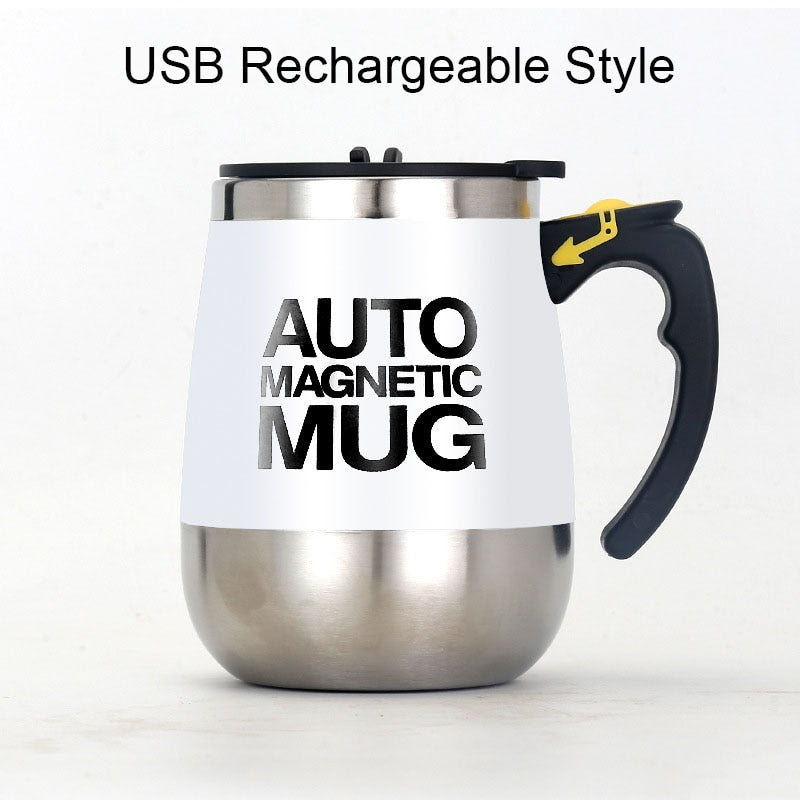 New Automatic Self Stirring Magnetic Mug 304 Stainless Steel Coffee Milk Mixing Cup Creative Blender Smart Mixer Thermal Cups