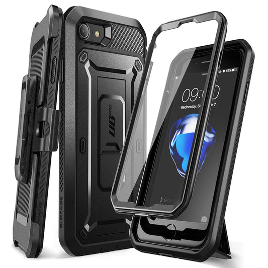 For iPhone SE 2022/2020 Case For iPhone 7/8 Case SUPCASE UB Pro Rugged Holster Cover Case with Built-in Screen Protector